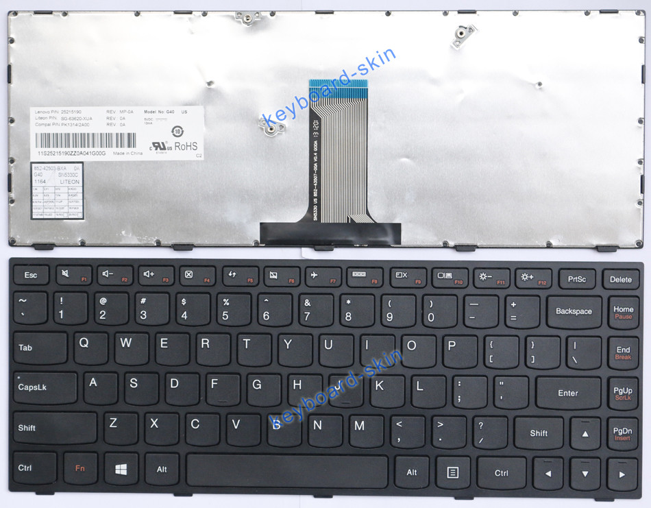 New for Lenovo IdeaPad Z41 Z41-70A Z41-75 Z41-80 Series laptop US Keyboard
