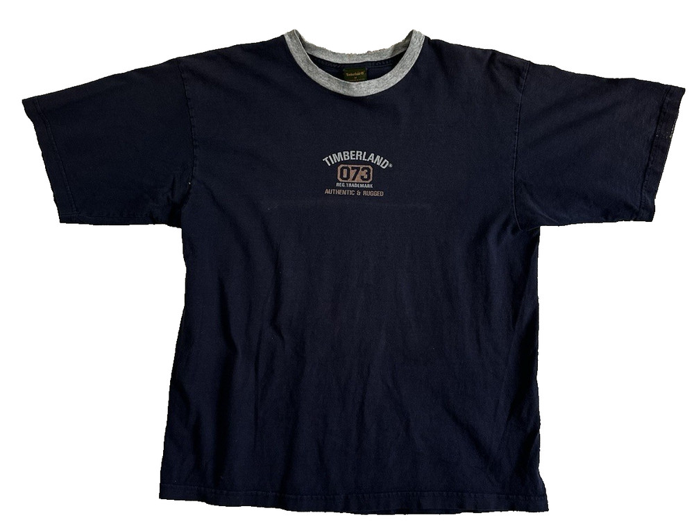 Vintage Timberland Y2K Faded Black T Shirt Men’s M Streetwear