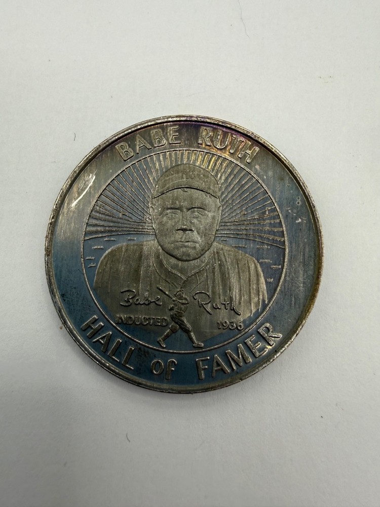 Babe Ruth Hall of Famer Silver Coin, 1 Troy Oz., .999 Coin