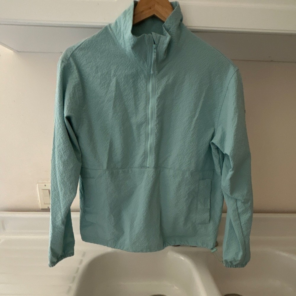Columbia Women’s Lightweight Full-Zip Nylon Ripstop Windbreaker Jacket Blue S