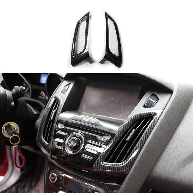 ABS Carbon Fiber AC Vent Trim for Ford Focus 2012-2014-image