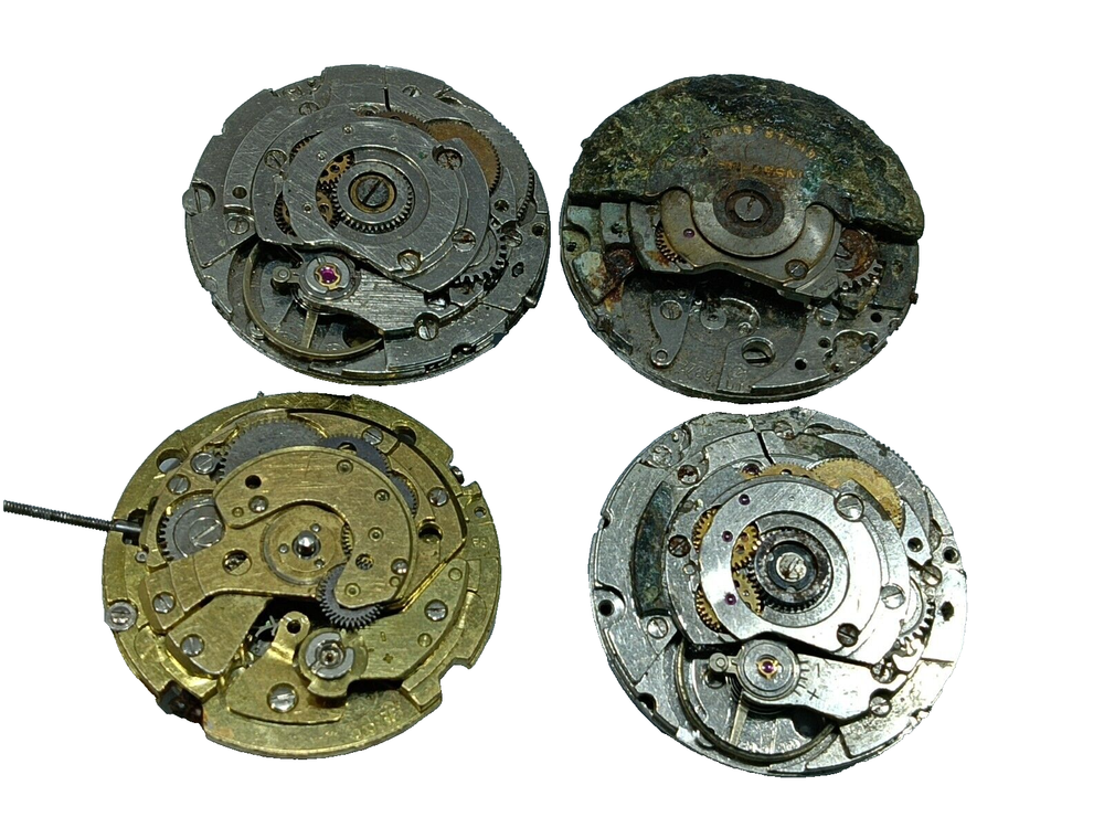 Vintage Eta 2783-2789-2789-Fhf 908 4 Movement Watch Parts Repair or Restoration