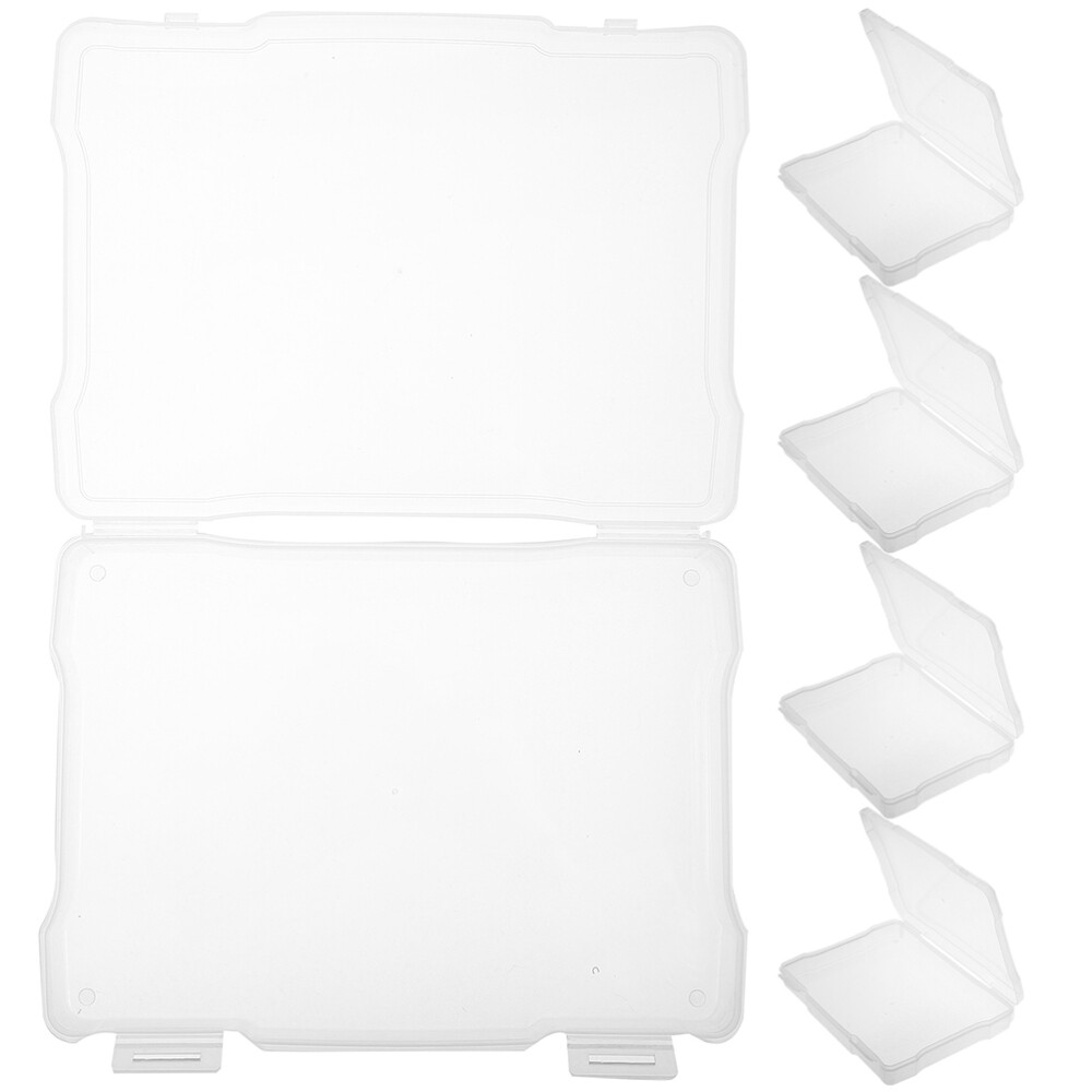 5 Pcs Shipping Boxes Large Mailer Photo Jewelry Storage Bead Container Travel