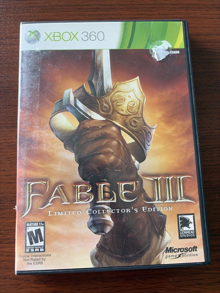 Fable 3 III Limited Collector’s Edition (Xbox 360) – Rare Collector’s Set