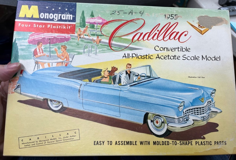 Monogram P4 1955 Cadillac Convertible McM 1/20 ? Vintage Model KIT