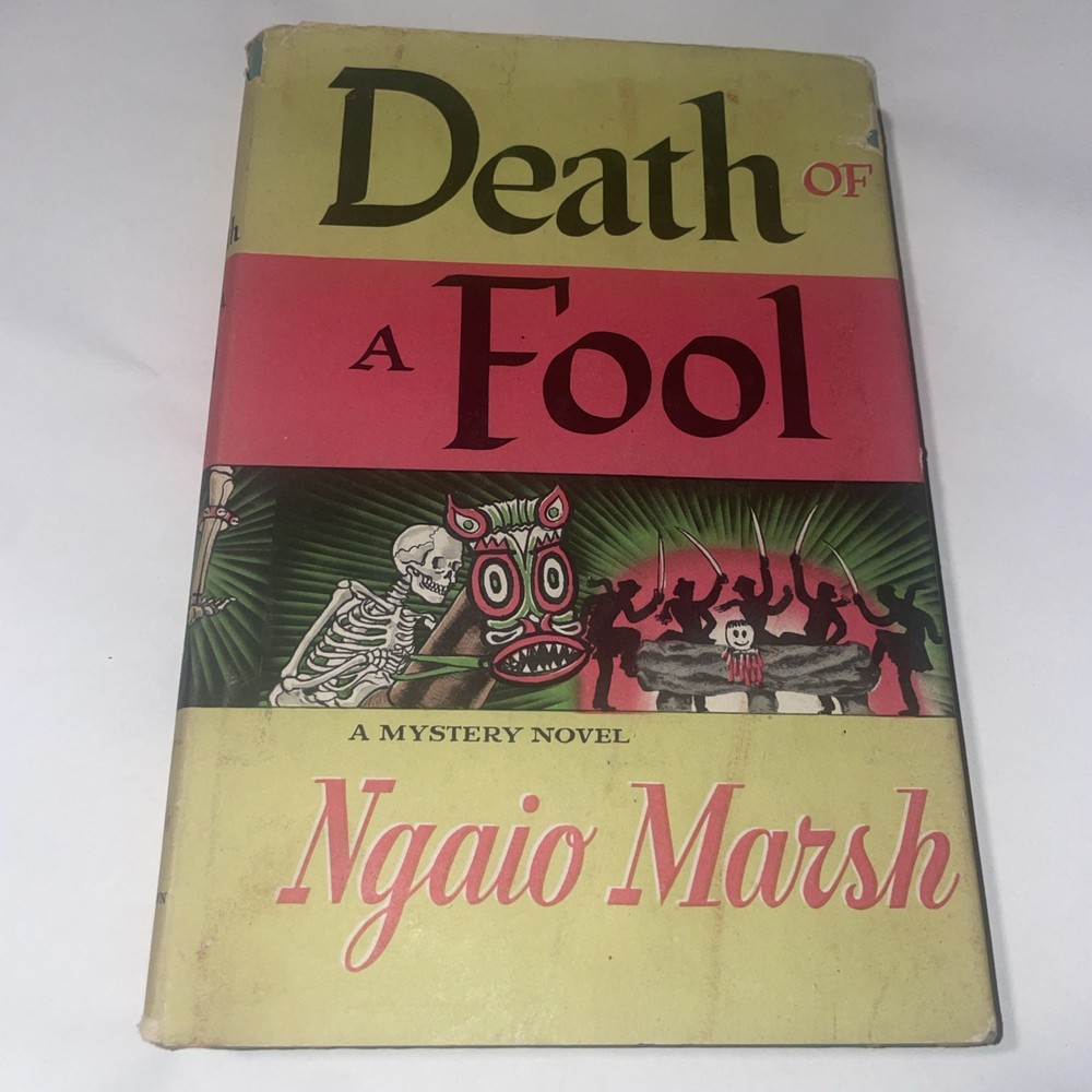 Death of a Fool Ngaio Marsh Hardcover With DJ Novel Book 1956 BCE
