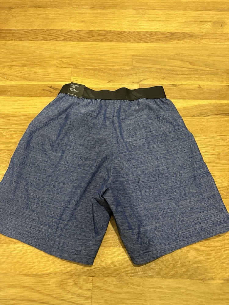 Adidas Navy Blue Axis Woven Training Shorts w/ Zipper Pockets Men's M 7