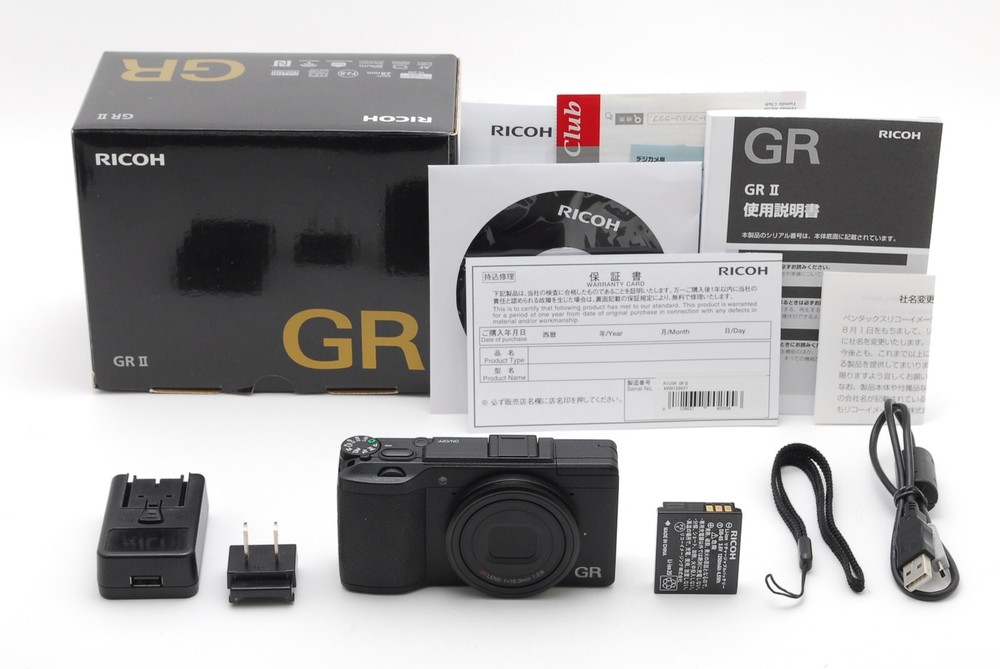 [Mint] Ricoh GR ii GR 2 16.2MP Black Digital Camera in Box from Japan