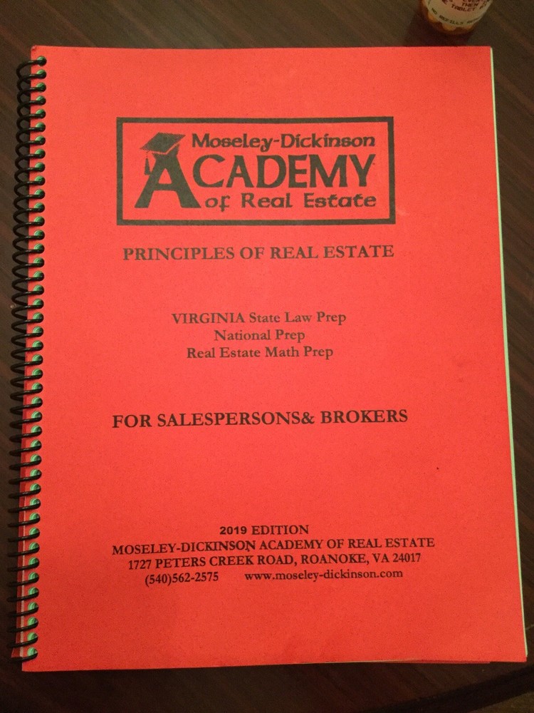 Mosley Dickinson Academy Of Real Estate Virginia State Law Prep Salesperson-image