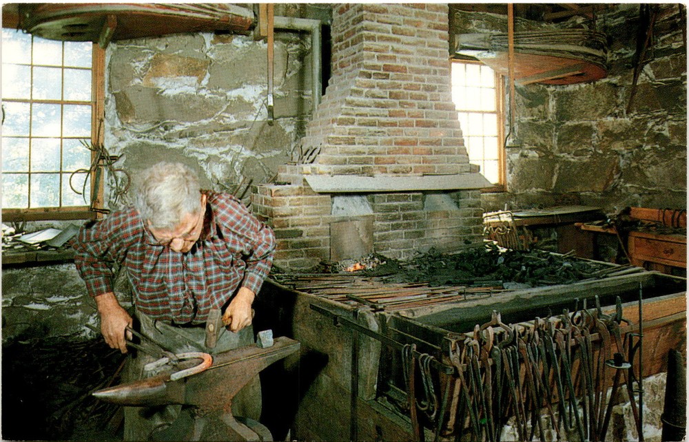 Moses Wilder Blacksmith Shop, Old Sturbridge Village, Sturbridge, Postcard