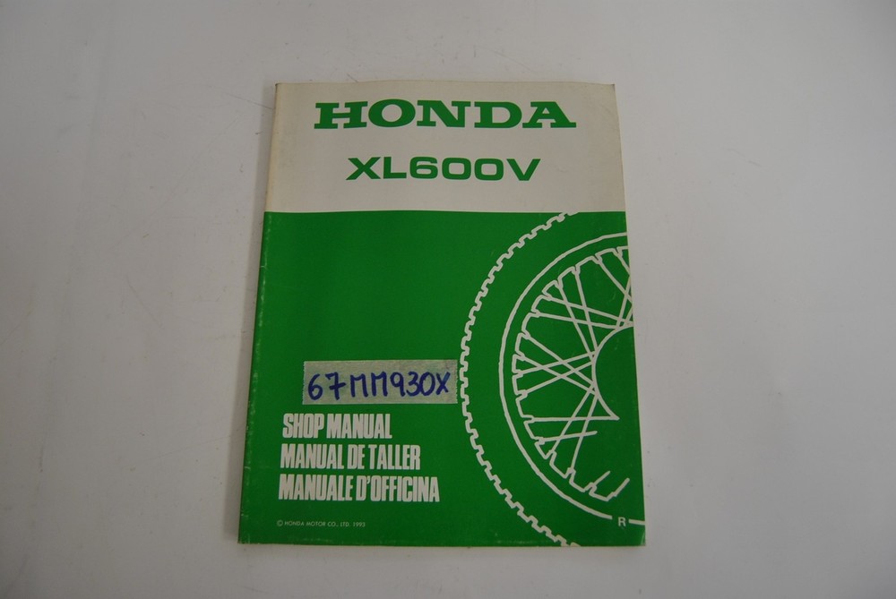 Manual D'Workshop System Shop Manual Honda XL 600 V 1993