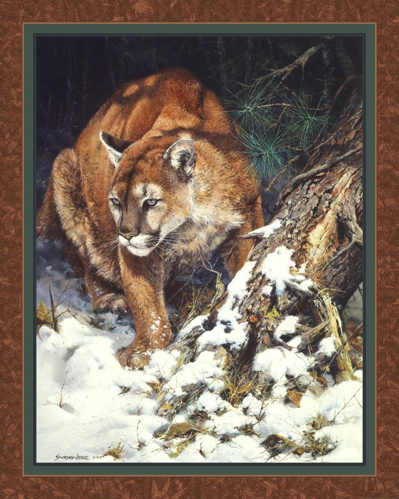 Mt Lion WINTER LOOK OUT Fabric Panel 45