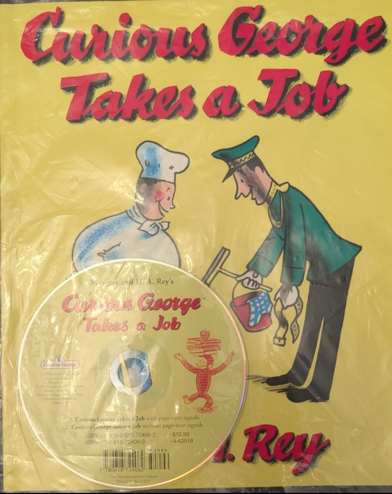 Curious George Curious George Takes a Job H.A. Rey Hardcover 1947 Illus