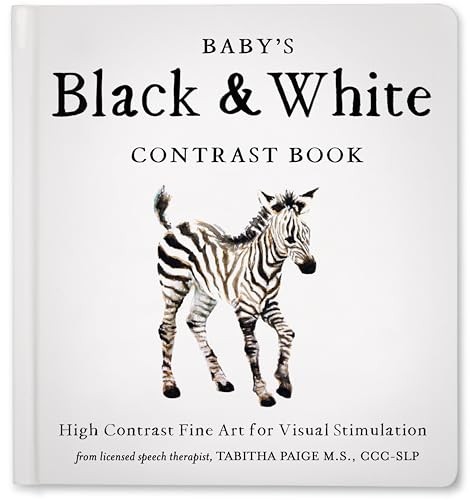 Baby's Black and White Contrast Book: High-Contrast Art for Visual Stimulation,