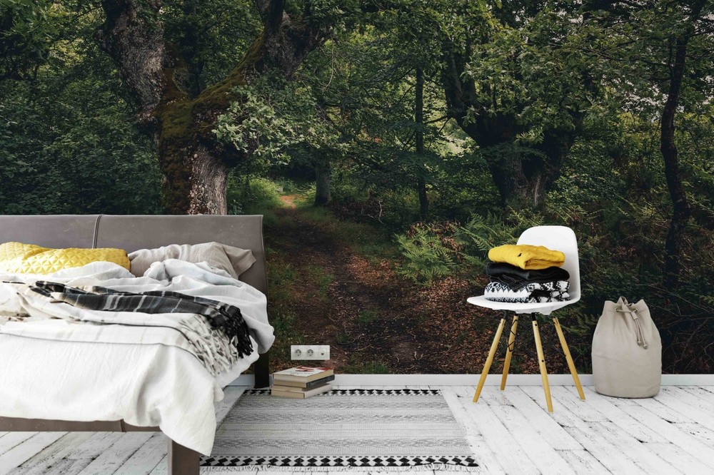 3D Forest Path Landscape Wall Murals Wallpaper Murals Wall Sticker