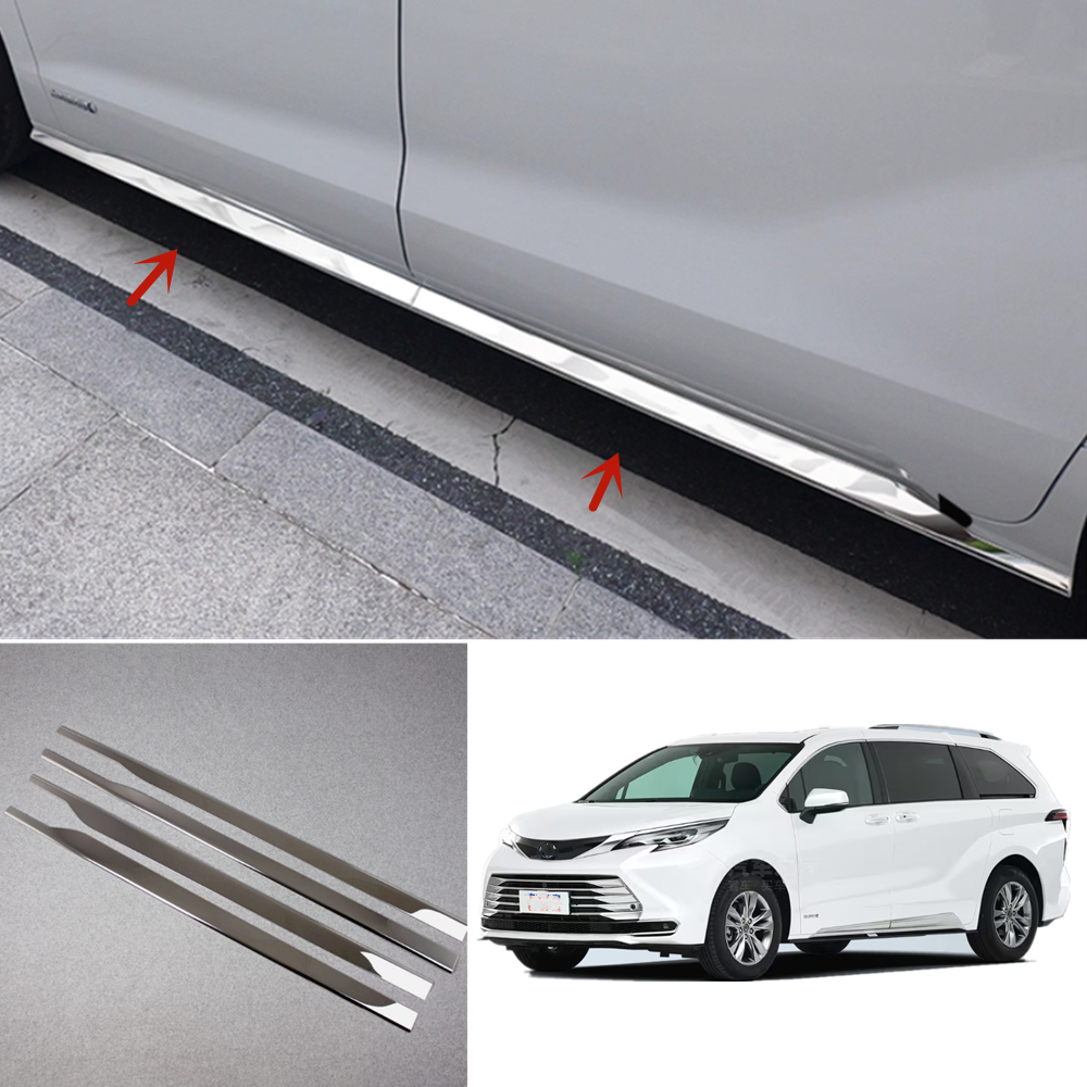 Fit for Toyota 2021-2025 Sienna Door Body Side Skirt Molding Cover Trims