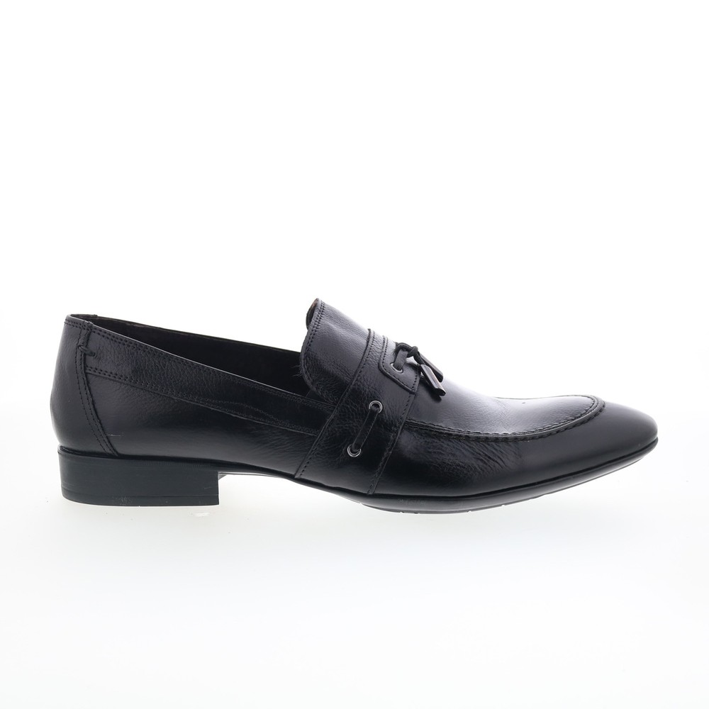 RD Company RD51 Mens Black Leather Slip On Loafers & Slip Ons Casual Shoes 13