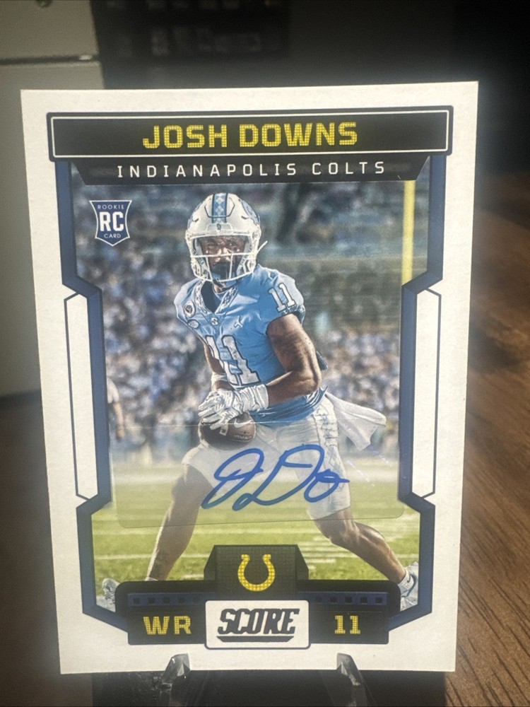 2023 Score - Rookies Josh Downs #349 Signatures (AU, RC)