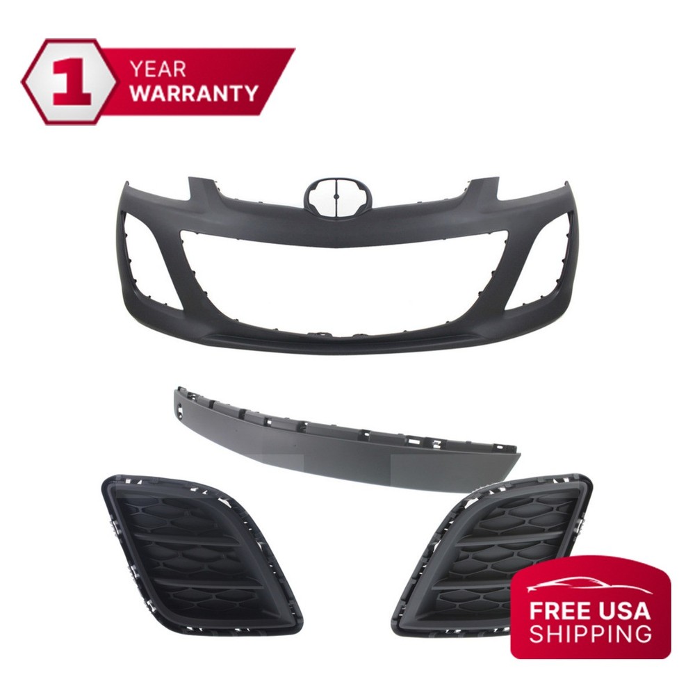 2010-2012 Mazda CX-7 Front Bumper Grille & Fog Light Covers