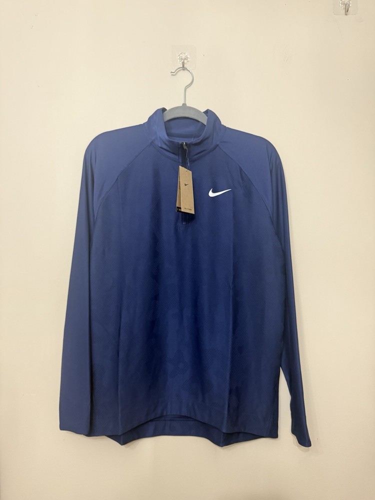 Nike Mens sz M Golf Dri-Fit ADV Quarter Zip Pullover Long Sleeve Shirt DR5281-41