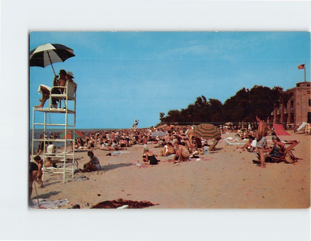 Postcard Waverly Beach Indiana Dunes State Park Chesterton Indiana USA