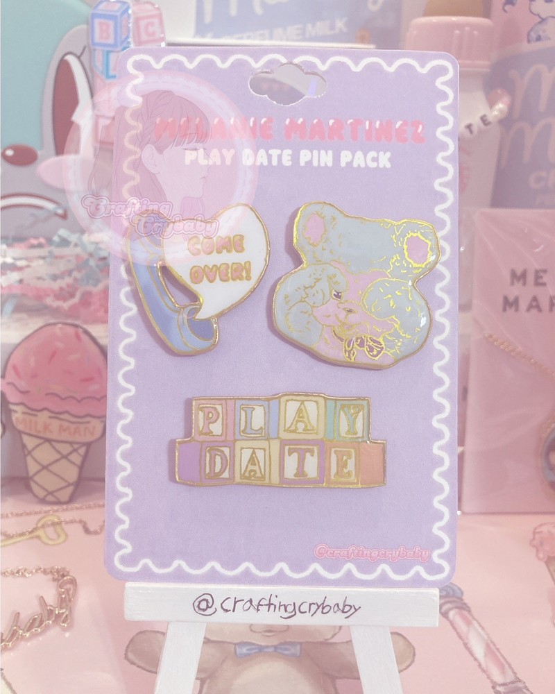♡Custom Melanie Martinez Play Date Pin Pack - 3 pin version♡
