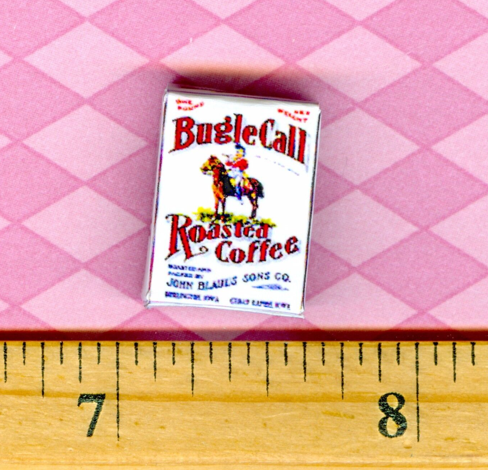 DOLLHOUSE Miniature size Victorian Roasted Coffee Box