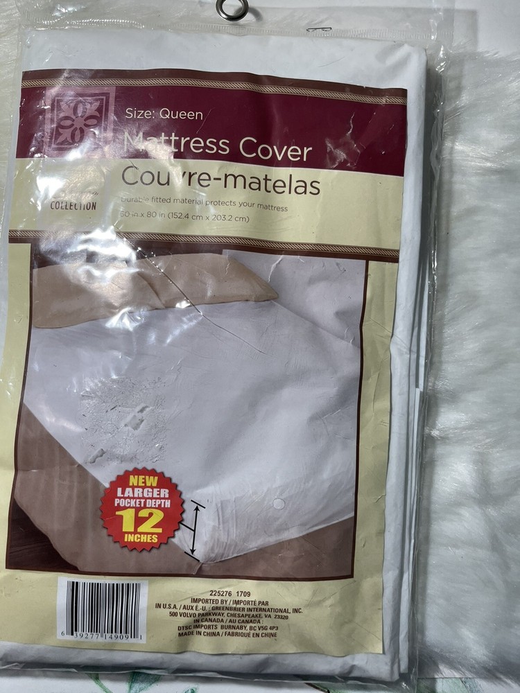 Queen Size Mattress Cover -Durable Home Collection Fitted 60 In x 80 In