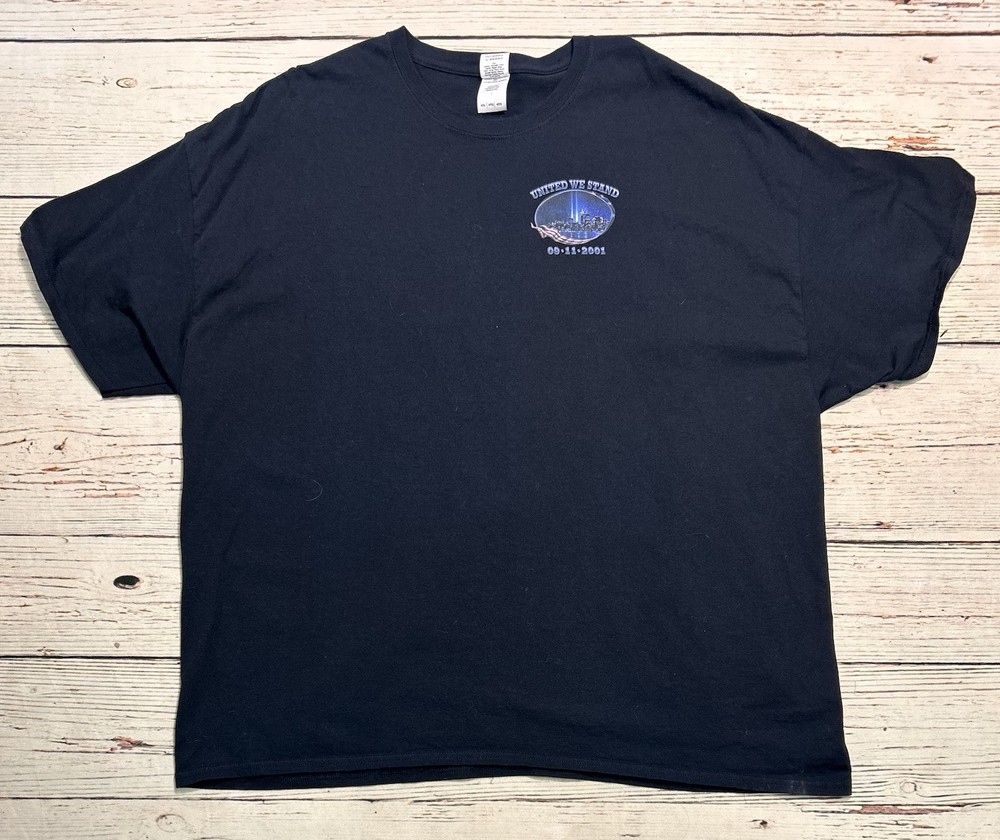 Vtg 9/11 Twin Towers United We Stand Freedom  Is Not Free Shirt Sz 4XL