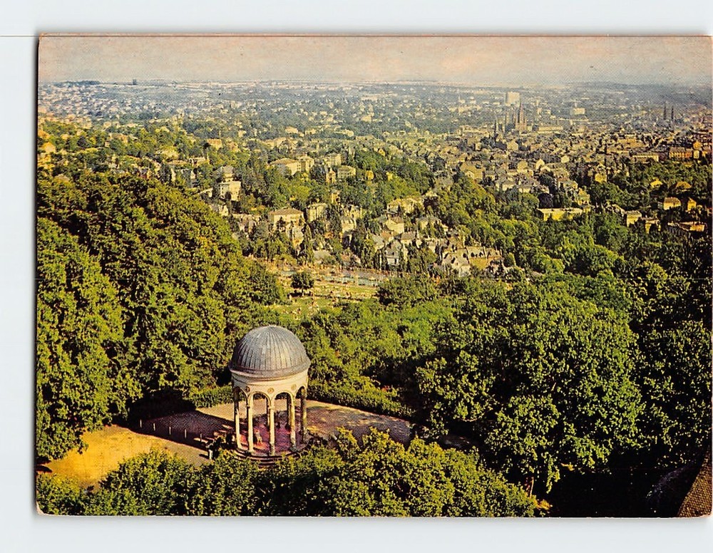 Postcard Stadtblick vom Neroberg Wiesbaden Germany