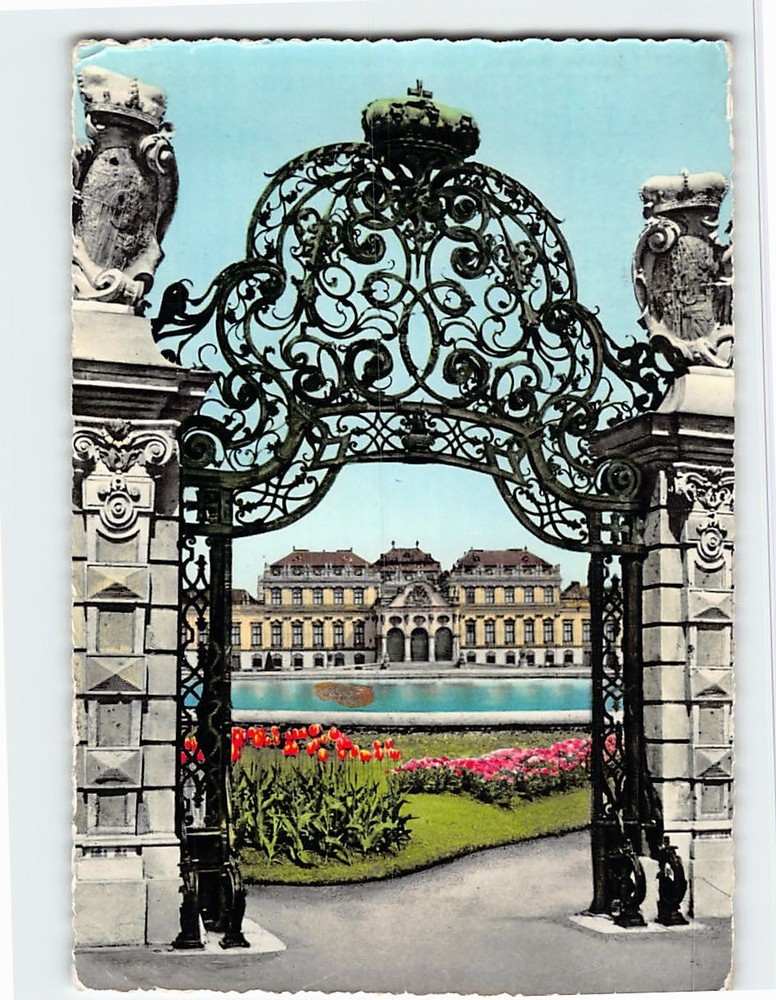Postcard Belvedere Castle Vienna Austria