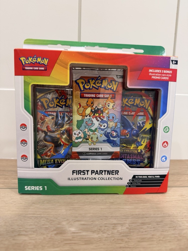 Pokémon TCG First Partner Illustration Series 1 Box Promo Booster