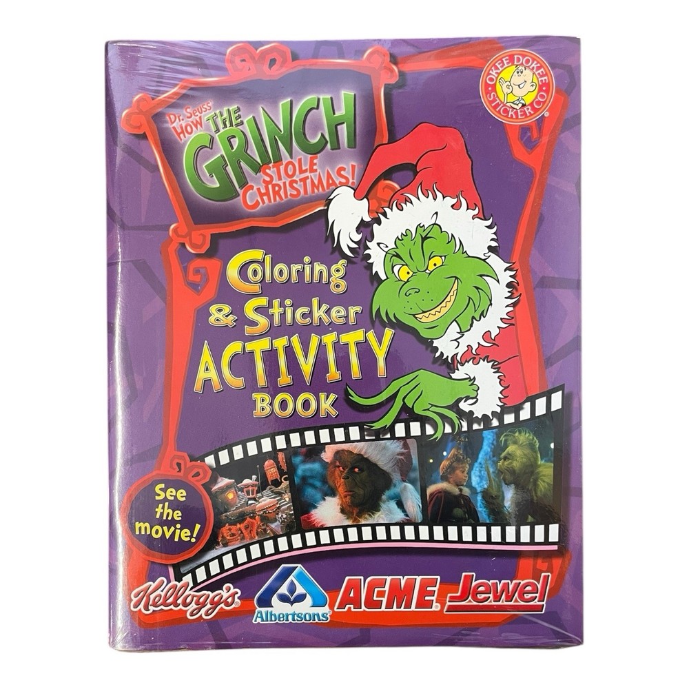 Dr Seuss’ How The Grinch Stole Christmas Coloring & Sticker Activity Book