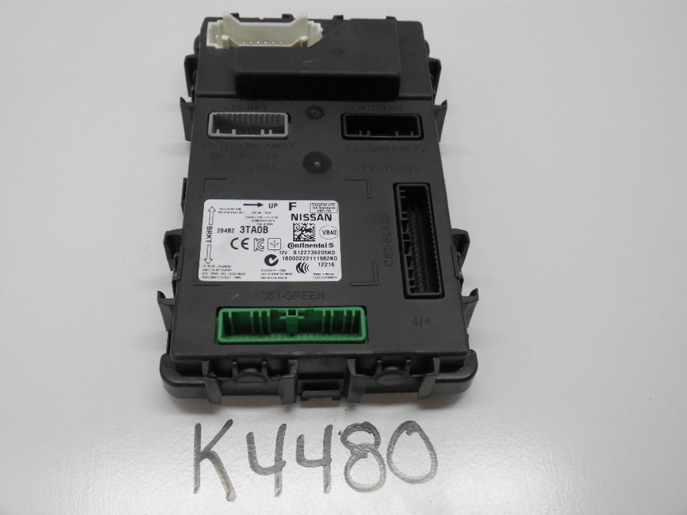 2013 NISSAN ALTIMA SEDAN  284B2 3TA0B BODY CONTROL MODULE BCM BCU UNIT K4480
