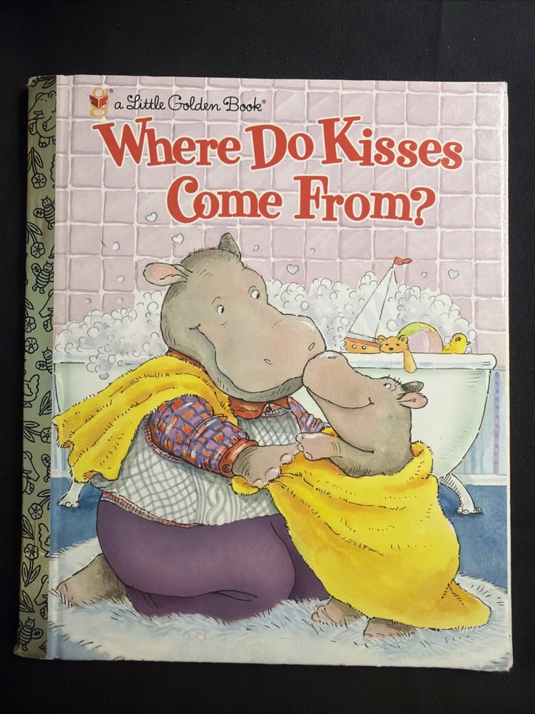 Vintage A Little Golden Book Where Do Kisses Come From? 1999 #7314
