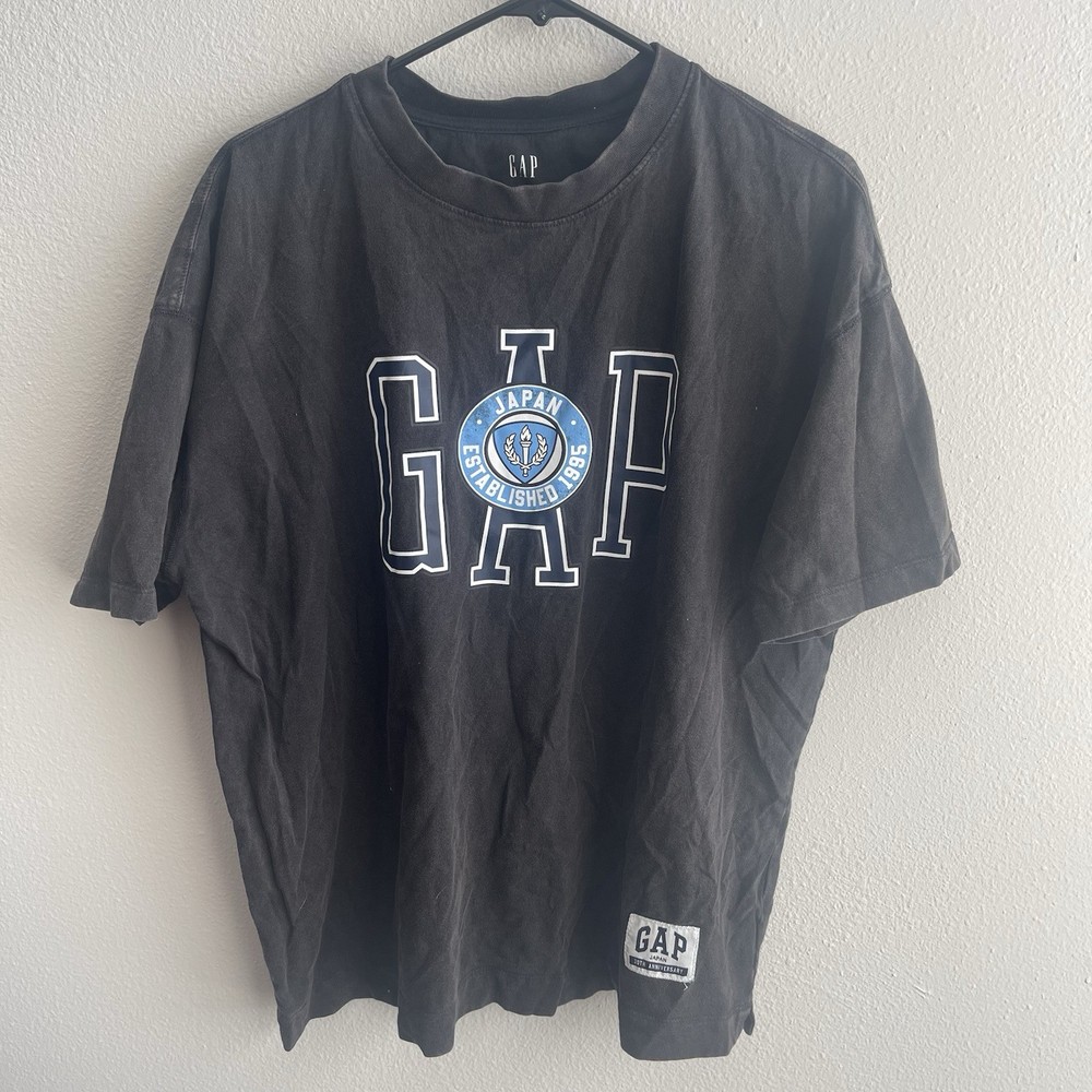 Gap Japan Graphic T Shirt Mens Large Black Logo Short Sleeve Tee