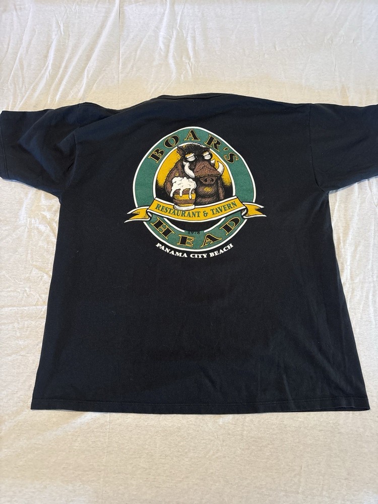 Vintage 90s Boar’s Head Restaurant Tavern T-Shirt XL Made USA Panama City Beach