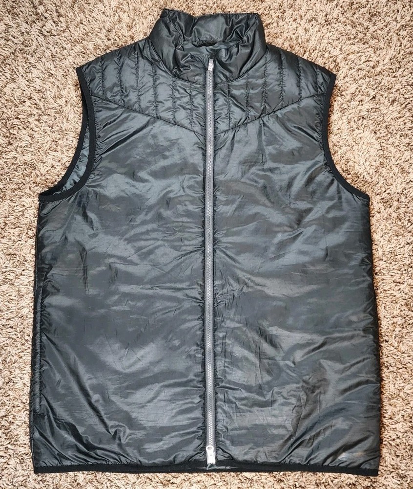 Nike Golf Therma-Fit Sport Windbreaker Jacket Zip Vest Black Sleeveless Sz M
