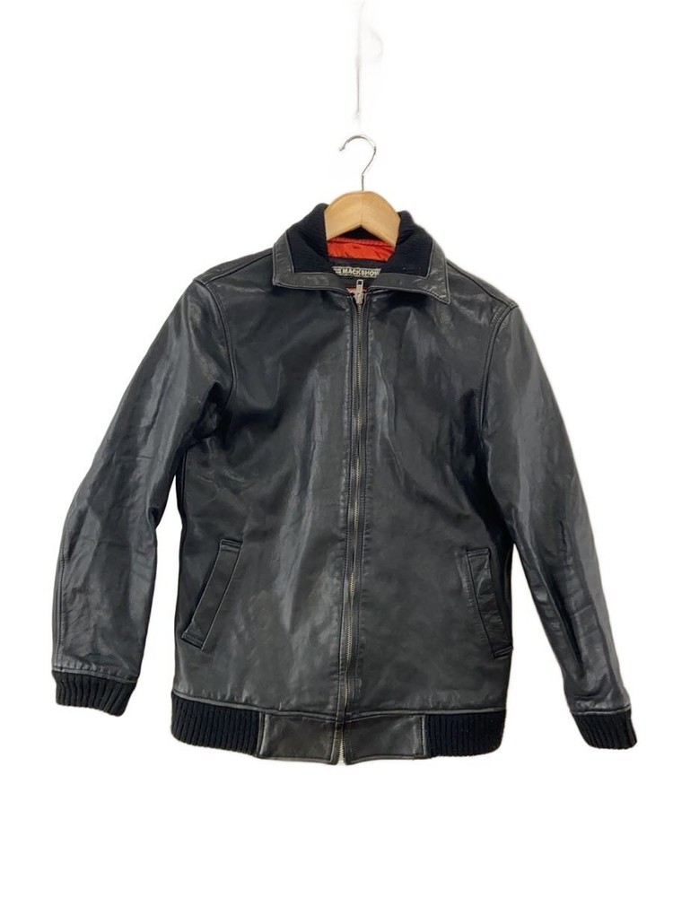 Leather Jacket Blouson/-/Cowhide/Blk 11201