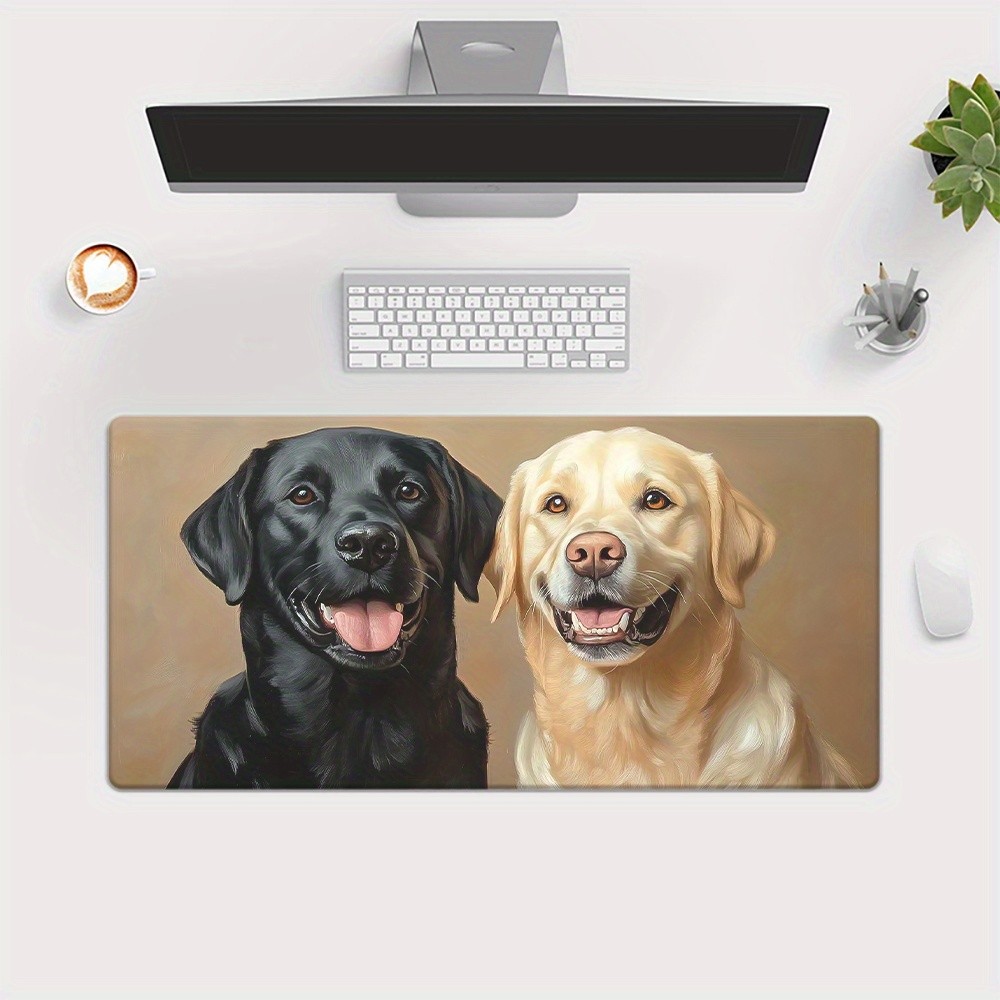 40*90cmLarge Labrador Retriever Gaming & Office Desk Mat - Non-Slip Rubber Base