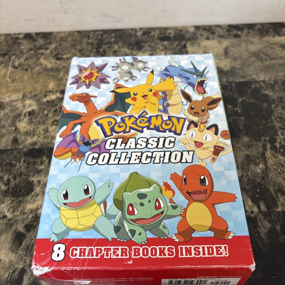 2017 Scholastic Pokemon Classic Collection 8 Chapter Books Boxed Set Complete