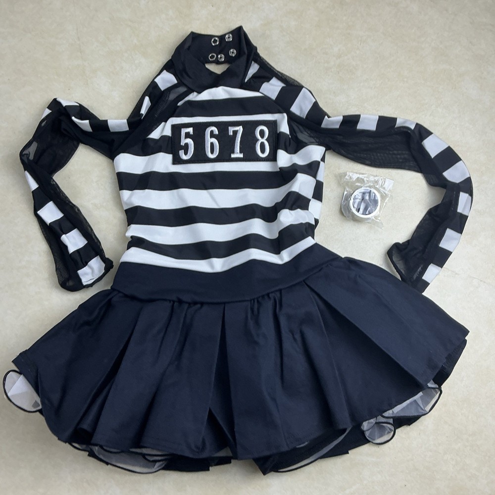 Dance Costume Weissman 11277 Size IC Child Black Dress Jazz Jailhouse Hip Hop