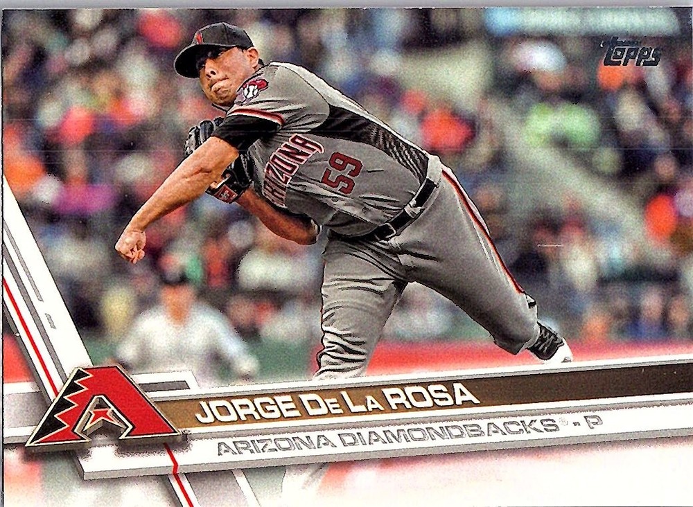2017 Topps #365 Jorge De La Rosa Arizona Diamondbacks