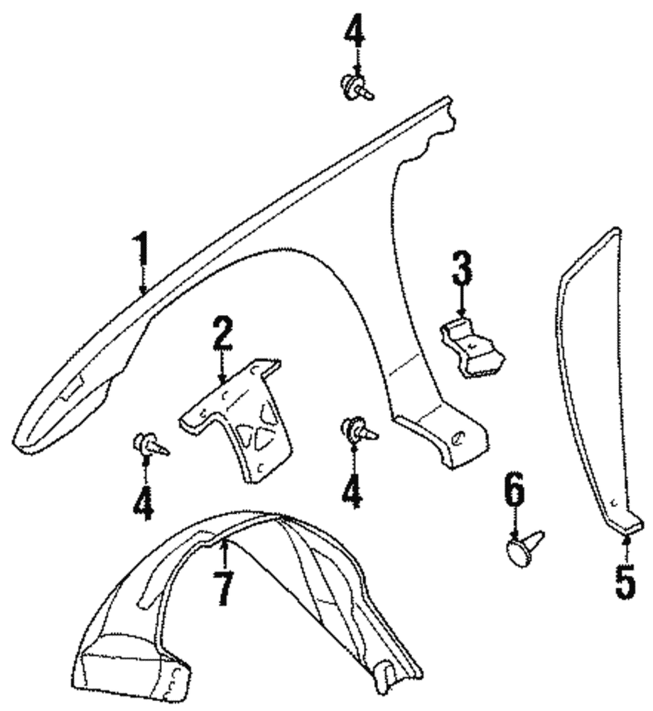 Genuine GM Liner-Front W/H 25718931
