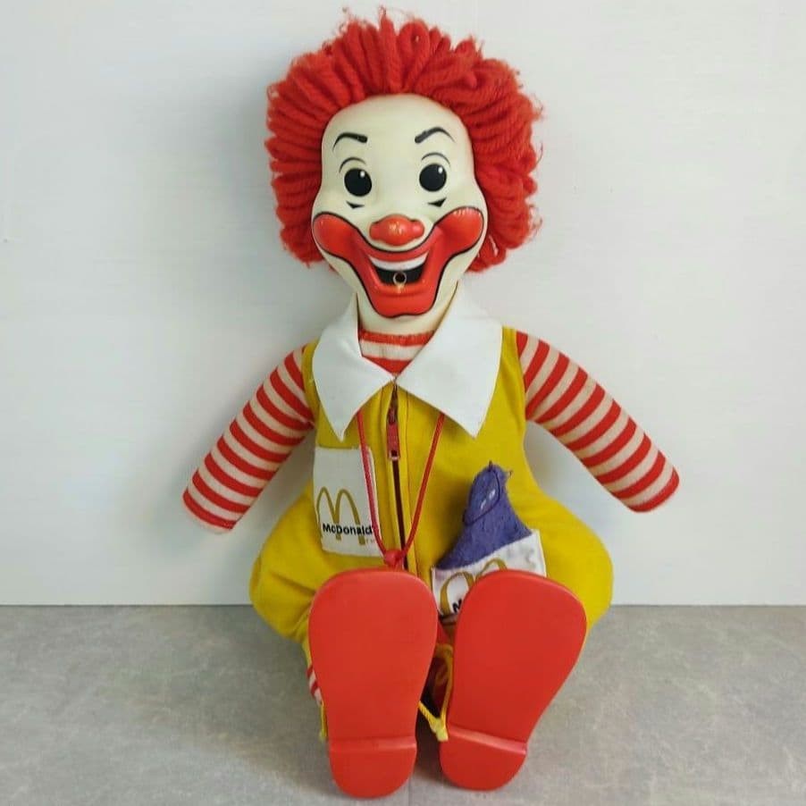 vintage Ronald McDonald plush doll McDonald #708b88
