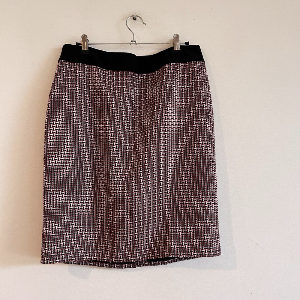 Classic Abstract Plaid Check Pencil Skirt Review-image
