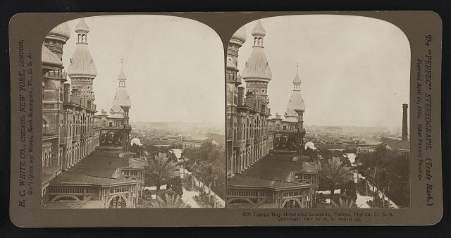 Photo:Tampa FL 1907 Tampa Bay Hotel and Grounds Stereograph