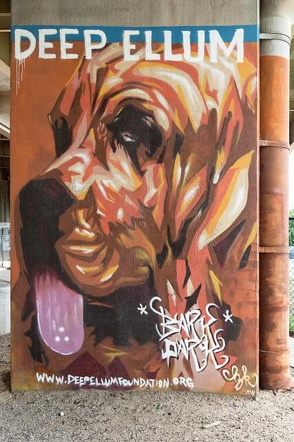 Photo:Dallas Texas Deep Ellum Bark Park Dog Mural Art 2014