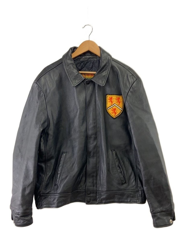 Export Leather Jacket Blouson/48/Leather/Blk// 3504
