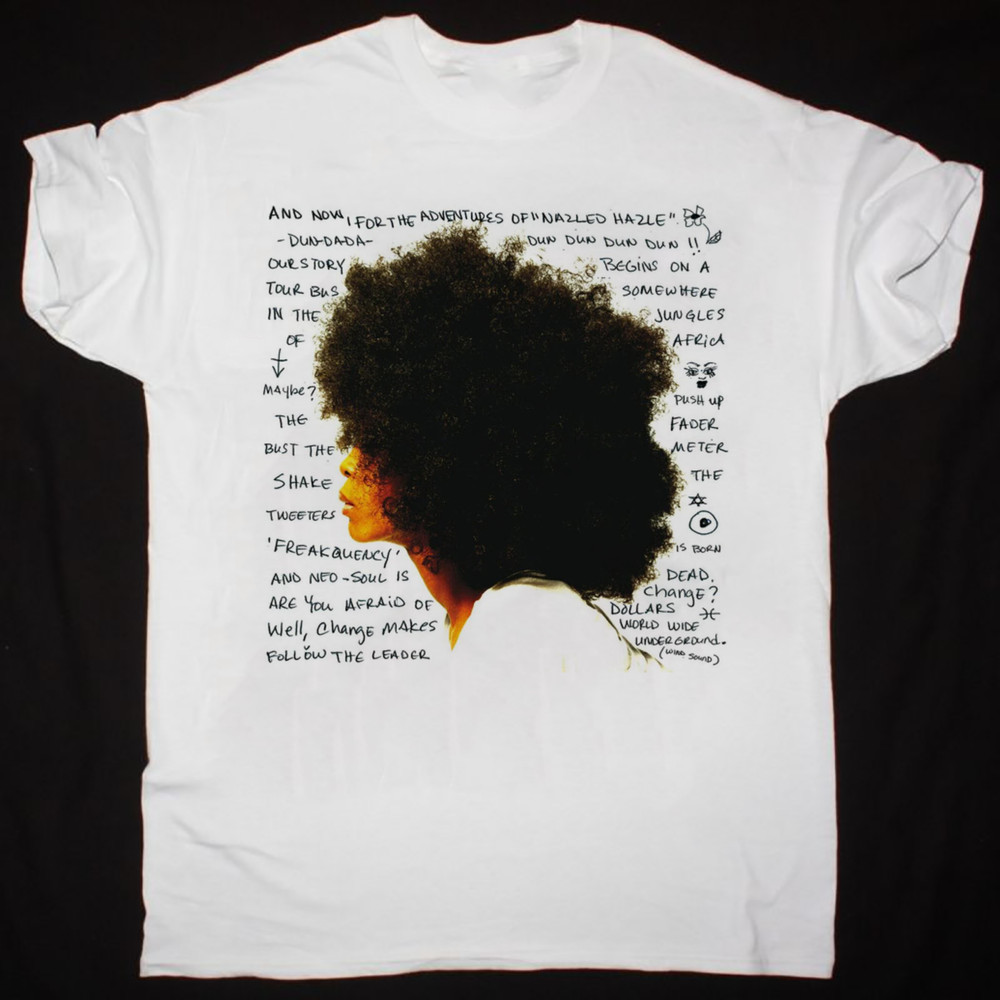 Hot Popular Erykah Badu White T-Shirt Cotton Unisex S-234XL